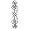Brewster 4.5 Inches x 19.25 Inches Hanover Clear Stain Glass Applique with 6 Feet of Caming Lines