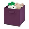 Honey-Can-Do International 4 pack Non-woven foldable cube- purple
