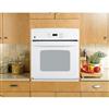 GE White 27 Inch Electric Manual Clean Single Wall Oven