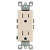 Leviton - Decora Decora Tamper Resistant Receptacle 15A, in Light Almond