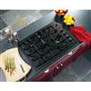 GE Profile 30 Inch Built-In Gas-On-Glass Cooktop, Black