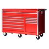 International 56 Inch 10 Drawer Red Tool Cabinet