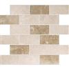 Modamo Ivory Noce Ceramic Mosaic - 2 inches x 4 inches