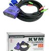 USB Audio/Mic 2-Port KVM Switch w/ 2 set cables