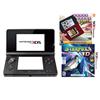 Nintendo 3DS with StarFox 64 3D, and Crosswords Plus - Black