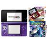 Nintendo 3DS with StarFox 64 3D, and Crosswords Plus - Purple