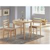 Monarch Transitional 3-Piece Dining Set (I 1006) - Natural Wood