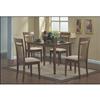 Monarch Transitional 5-Piece Dining Set (I 1720) - Walnut