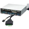 Syba PCI-e Interface Built-in, 3.5" Multi I/O Front Panel with USB 3.0 4-port Hub and 6-slot US...