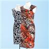 Liz Claiborne® Faux-Wrap Dress With Asymmetrical Neckline