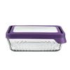 ANCHOR® Rectangular Dish With Eggplant Trueseal Lid