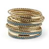 JESSICA®/MD Bangles - Gold and Turquoise