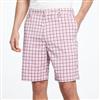 Chaps® Flat Front Plaid Short