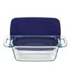 Pyrex® Easy Grab 1.5-Quart Loaf - Blue Plastic Cover