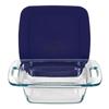 Pyrex® Easy Grab 8'' Square - Blue Plastic Cover