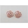 Tradition®/MD Crystal Flower Stud Earring - pink
