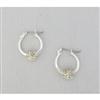 Napier® Pearl Pave Small Click Hoop Earring