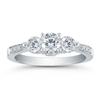 Three-Stone Round Brilliant Diamond Ring (1.00 ctw) 14-kt White Gold