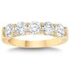 Five-Stone Round Brilliant Diamond Band (1.25 ctw) 14-kt Yellow Gold