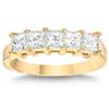 Five-Stone Princess Cut Diamond Band (1.00 ctw) 14-kt Yellow Gold