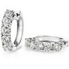 Round Brilliant Diamond Hoop Earrings (3.00 ctw) 14-kt White Gold