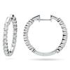 Round Diamond Hoop Earrings (0.95 ctw) 14-kt White Gold