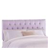 Skyline Furniture MFG. Twin Tufted Headboard in Shantung Lilac