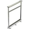 Knape & Vogt Center Mount Frosted Nickel Pantry Frame - 25 Inches to 28.5 Inches Tall