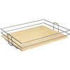 Knape & Vogt Frosted Nickel Center-Mount Pantry Basket - 20 Inches Wide