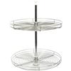 Knape & Vogt Full Round Frosted Nickel Wire Lazy Susan - 28 Inches Diameter