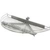 Knape & Vogt Glide-Out Half Moon Platinum Wire Lazy Susan - 27.5 Inches Diameter