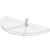 Knape & Vogt Pivot-Out Half Moon White Wire Lazy Susan - 29.5 Inches Diameter