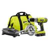 RYOBI 18V Lithium Drill and Circular Saw Kit