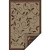 Korhani Home 5 Feet 3 Inches x 7 Feet 5 Inches Mira, Brown Woven Reversible Outdoor Patio Rug