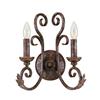 World Imports Medici Collection 2-Light Wall Sconce in Oxide Bronze