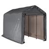 ShelterLogic Shed-in-a-Box 6 Feet x 12 Feet x 8 Feet Peak Style Storage Shed- Grey