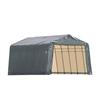 ShelterLogic Grey Cover Peak Style Shelter - 12 Feet x 28 Feet x 8 Feet