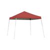 ShelterLogic Sport Pop-Up Canopy, 10 x 10, Slant Leg, Red Cover with Storage Bag