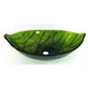 Bionic Green Leaf Glass Vessel Sink