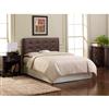 Skyline Furniture King Size Upholstered Headboard in Brown Leather