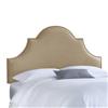 Skyline Furniture MFG. Upholstered California King Headboard in Linen Sandstone