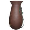 Algreen Cascata 65 Gallon Decorative Rain Barrel with Integrated Planter - Dark Brown