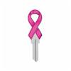 Pink Ribbon Key Blank