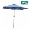 INSTYLE OUTDOOR 9' Blue Tilt and Crank Market Umbrella
