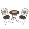 HENRYKA 3 Piece Wicker and Stone Bistro Set