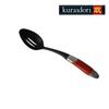 KURAIDORI 13-1/2" Red Nylon Slotted Kitchen Spoon