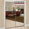 HOME BUILDER 60" x 80" Champagne Mirror Sliding Door