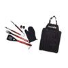 CHAR-BROIL 7 Piece Stainless Steel Barbecue Tools Set with Apron