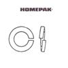 HOME PAK 10 Pack 5/16" Galvanized Lock Washers