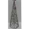 INSTYLE HOLIDAY 3 Piece Vine and Metal Cone Shaped Christmas Trees